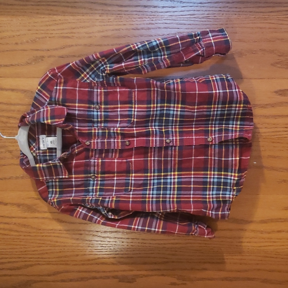 Plaid button up shirt